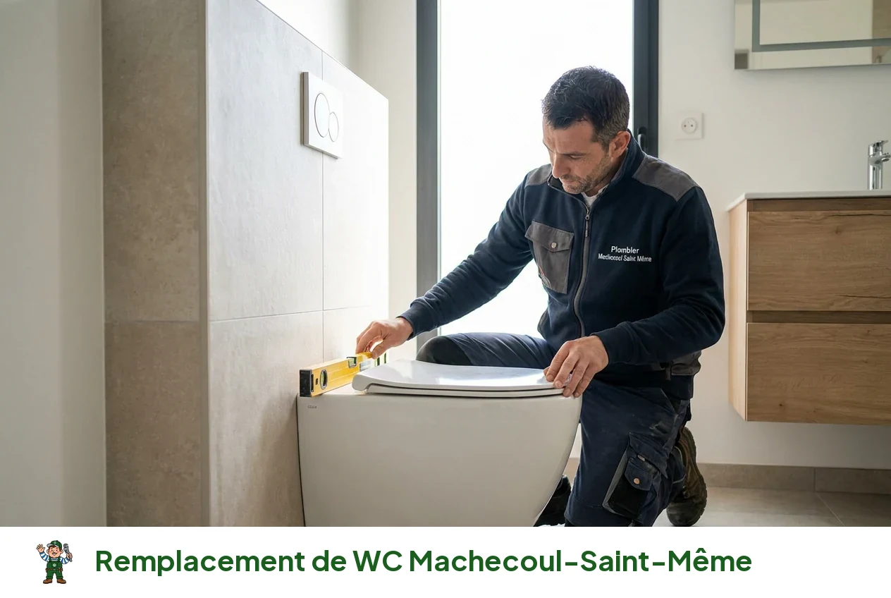Remplacement de WC à Machecoul-Saint-Même